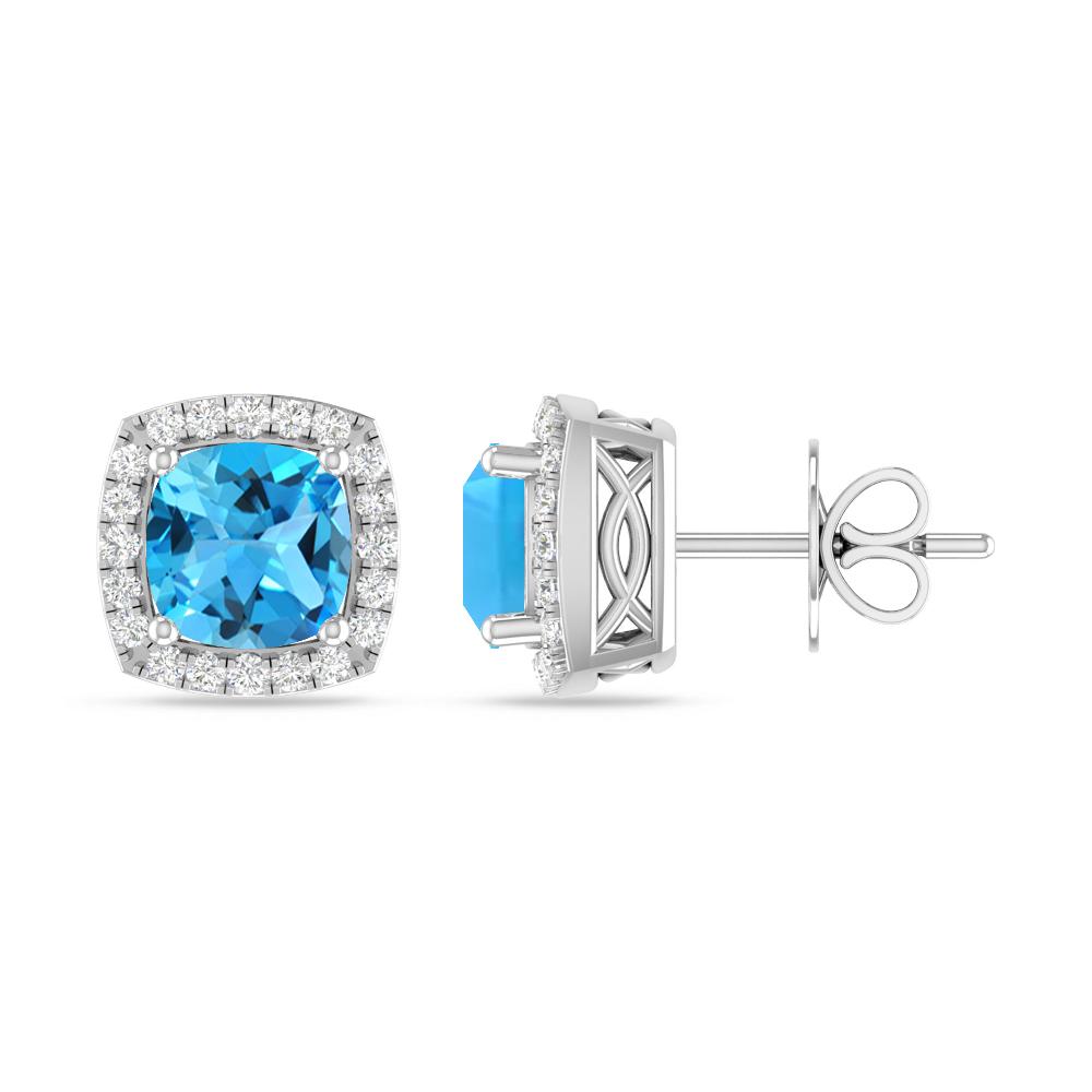 White Gold - Blue Topaz