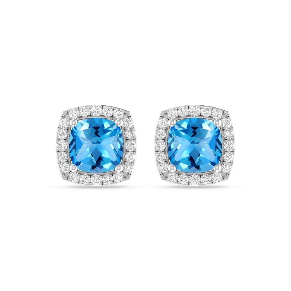 White Gold - Blue Topaz