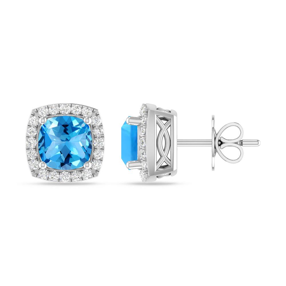 White Gold - Blue Topaz