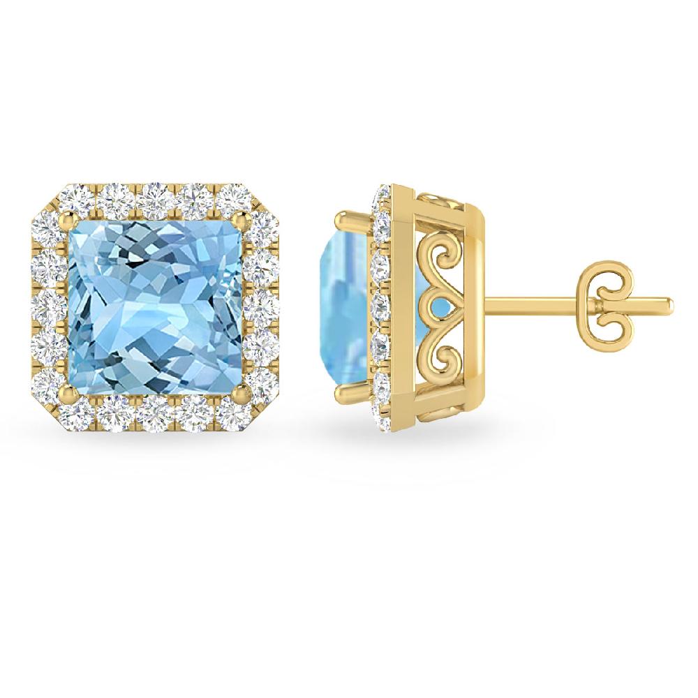 Yellow Gold - Aquamarine