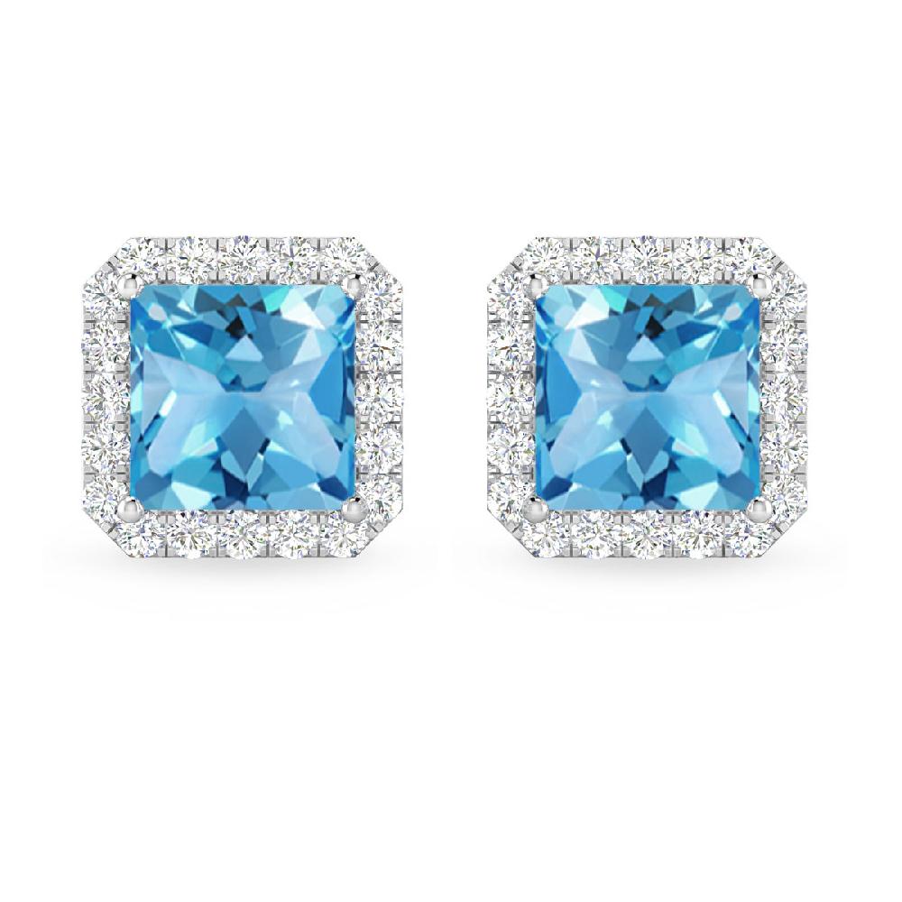 White Gold - Blue Topaz