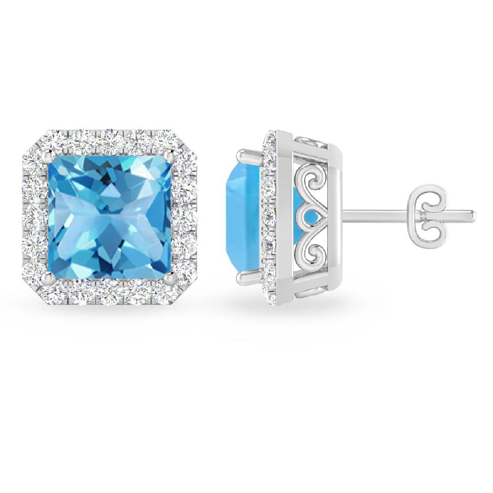 White Gold - Blue Topaz