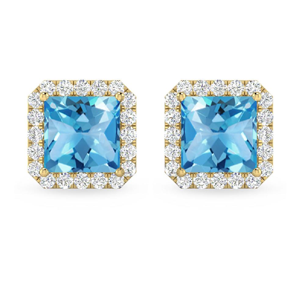 Yellow Gold - Blue Topaz