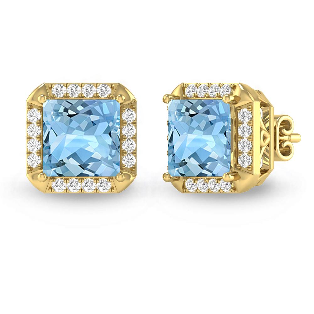 Yellow Gold - Aquamarine