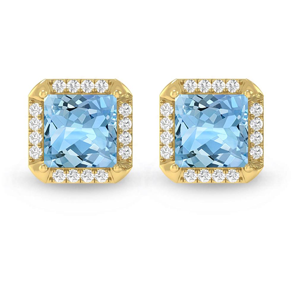 Yellow Gold - Aquamarine