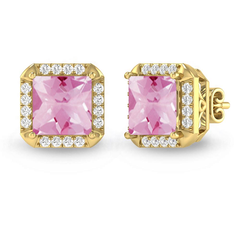 Yellow Gold - Pink Tourmaline