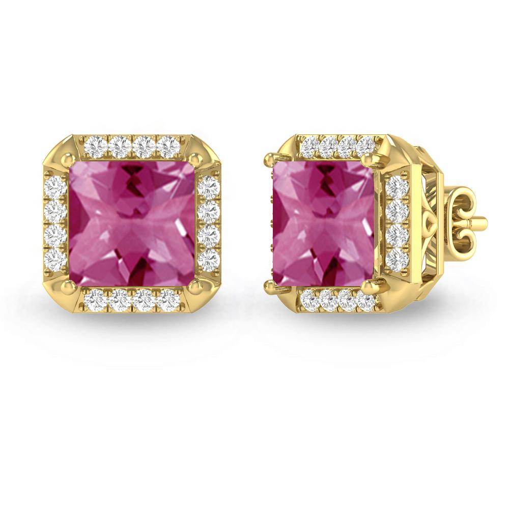 Yellow Gold - Pink Tourmaline