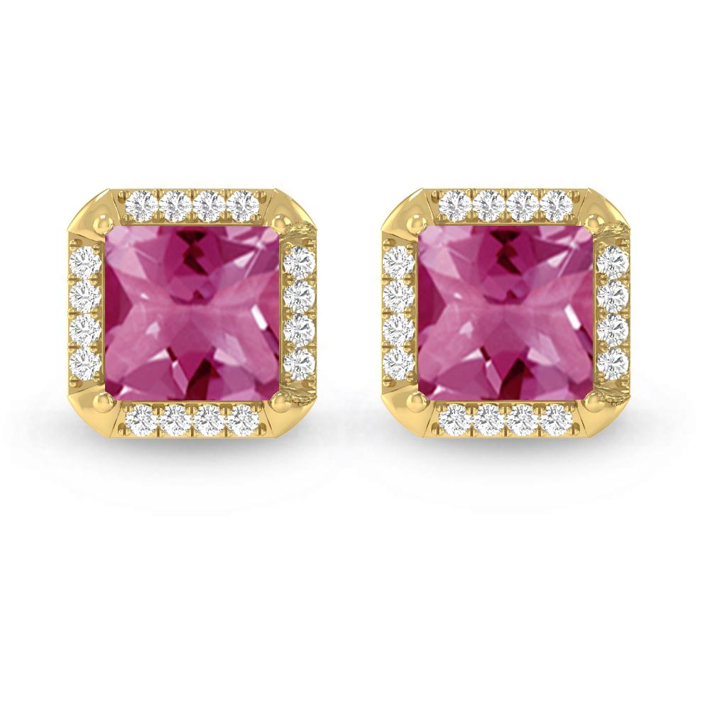 Yellow Gold - Pink Tourmaline