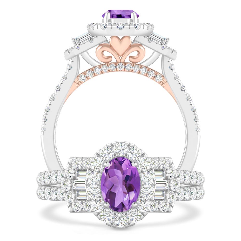 White Gold - Amethyst