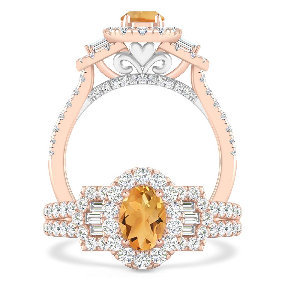 Rose Gold - Citrine