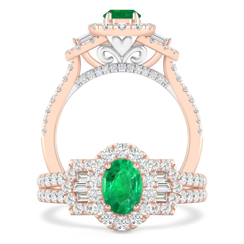 Rose Gold - Emerald