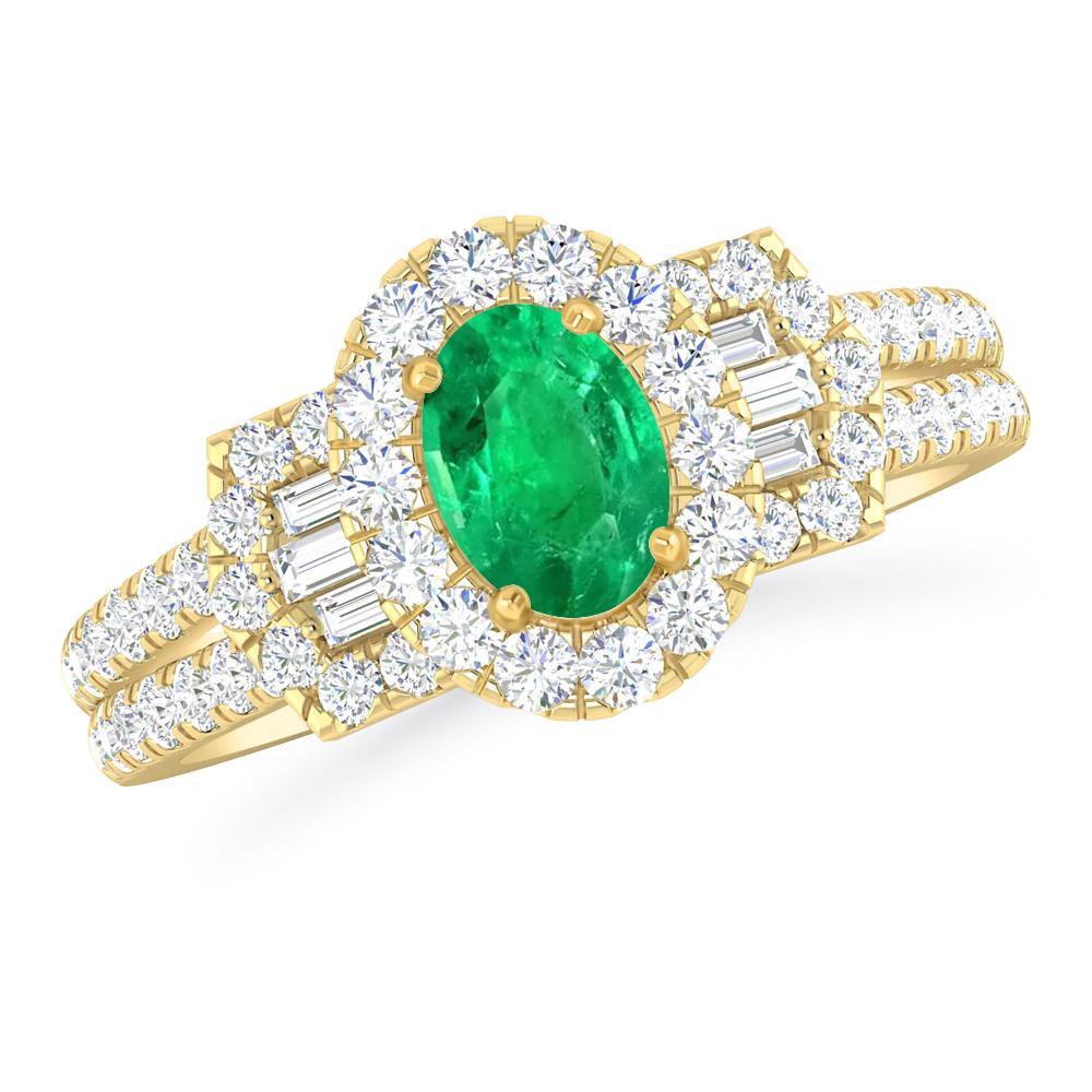 Yellow Gold - Emerald