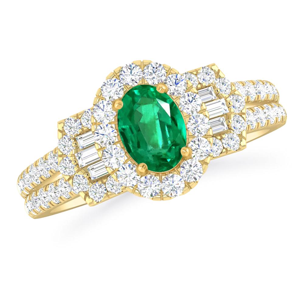 Yellow Gold - Emerald