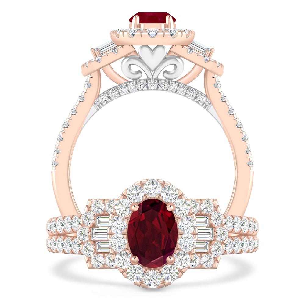 Rose Gold - Garnet