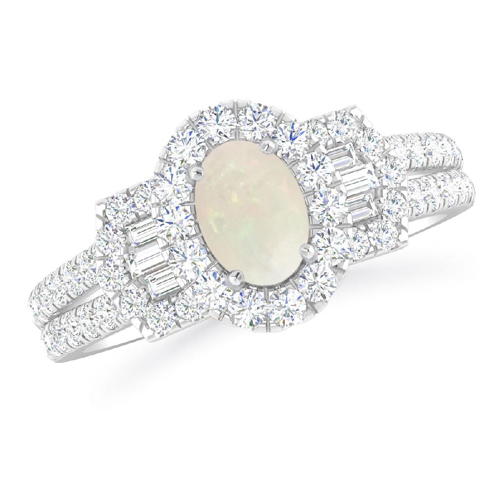 White Gold - Opal