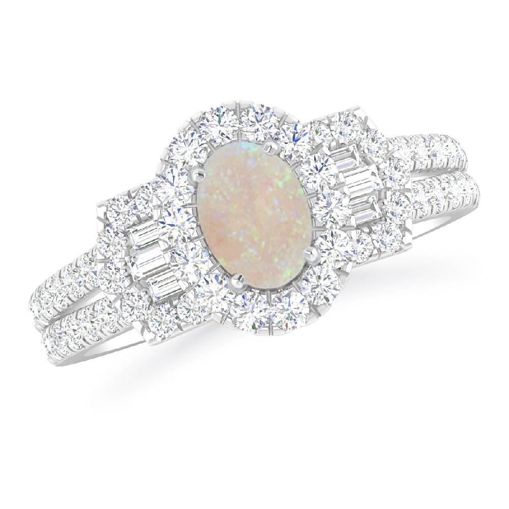 White Gold - Opal