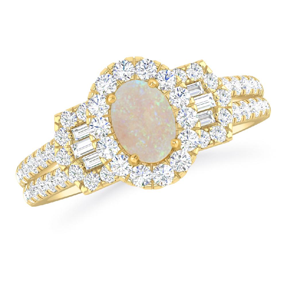 Yellow Gold - Opal