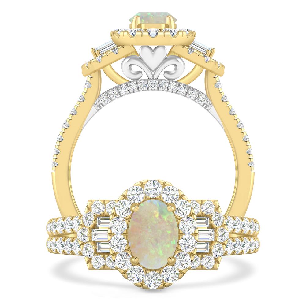 Yellow Gold - Opal