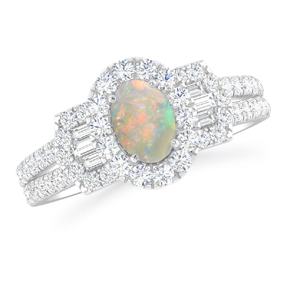 White Gold - Opal