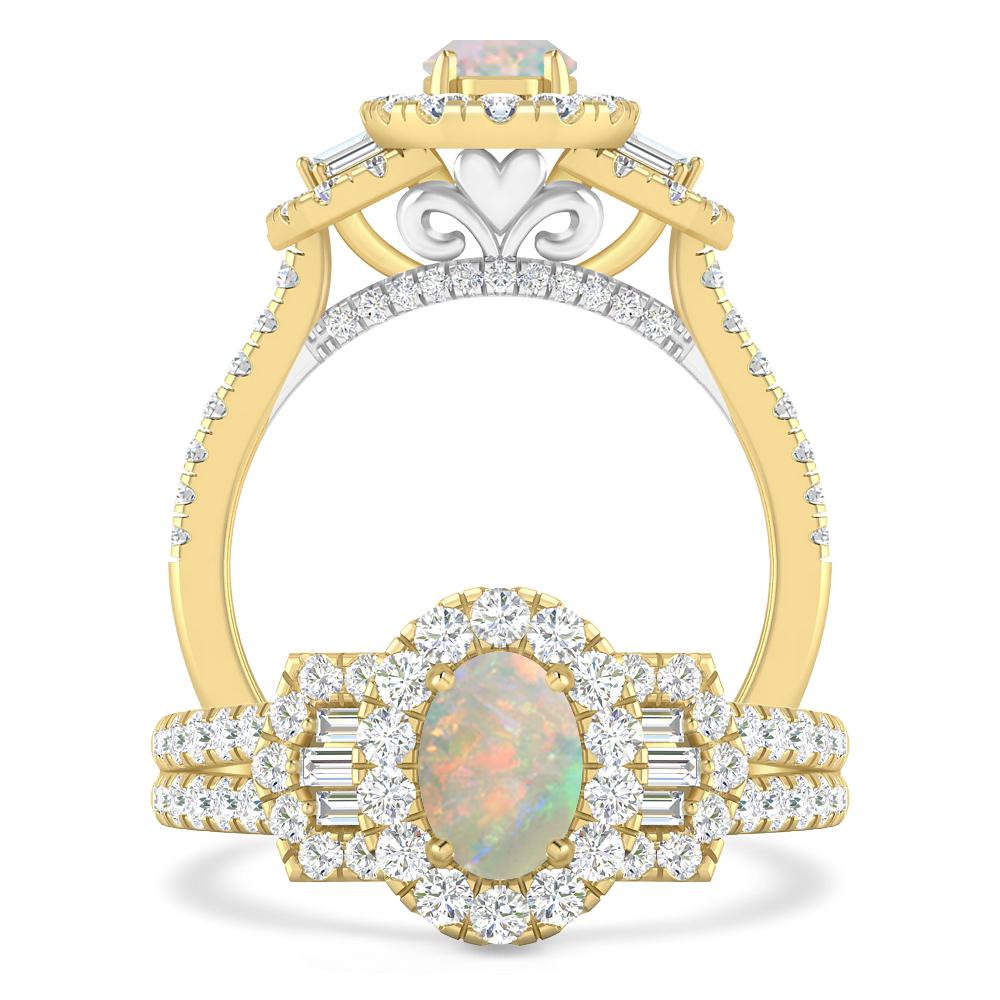 Yellow Gold - Opal