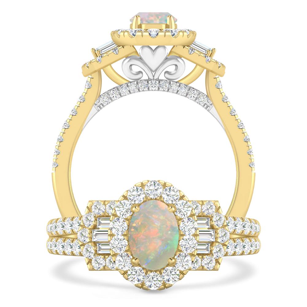 Yellow Gold - Opal