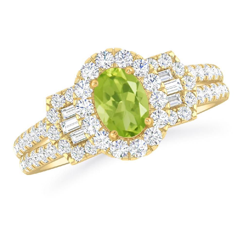 Yellow Gold - Peridot