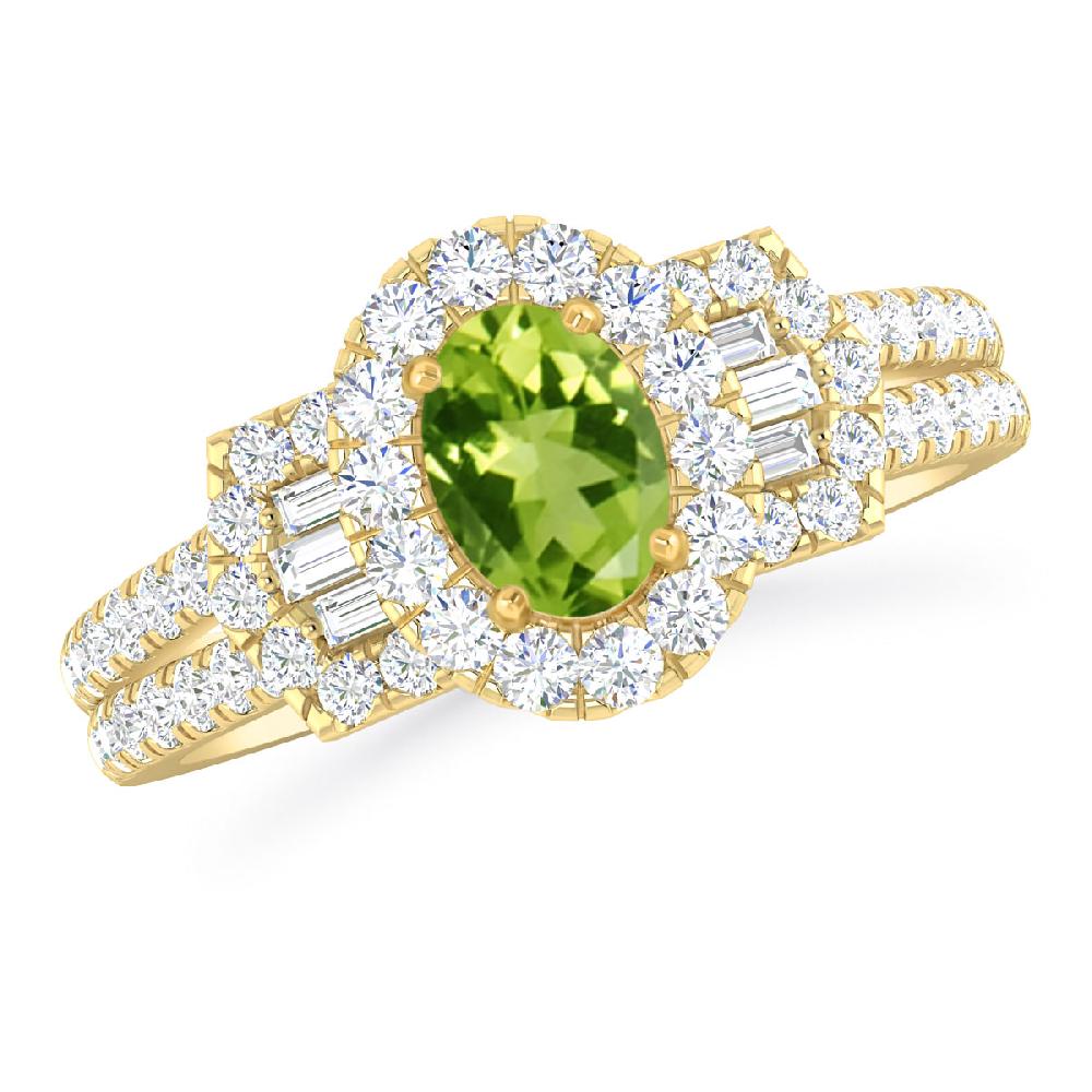 Yellow Gold - Peridot