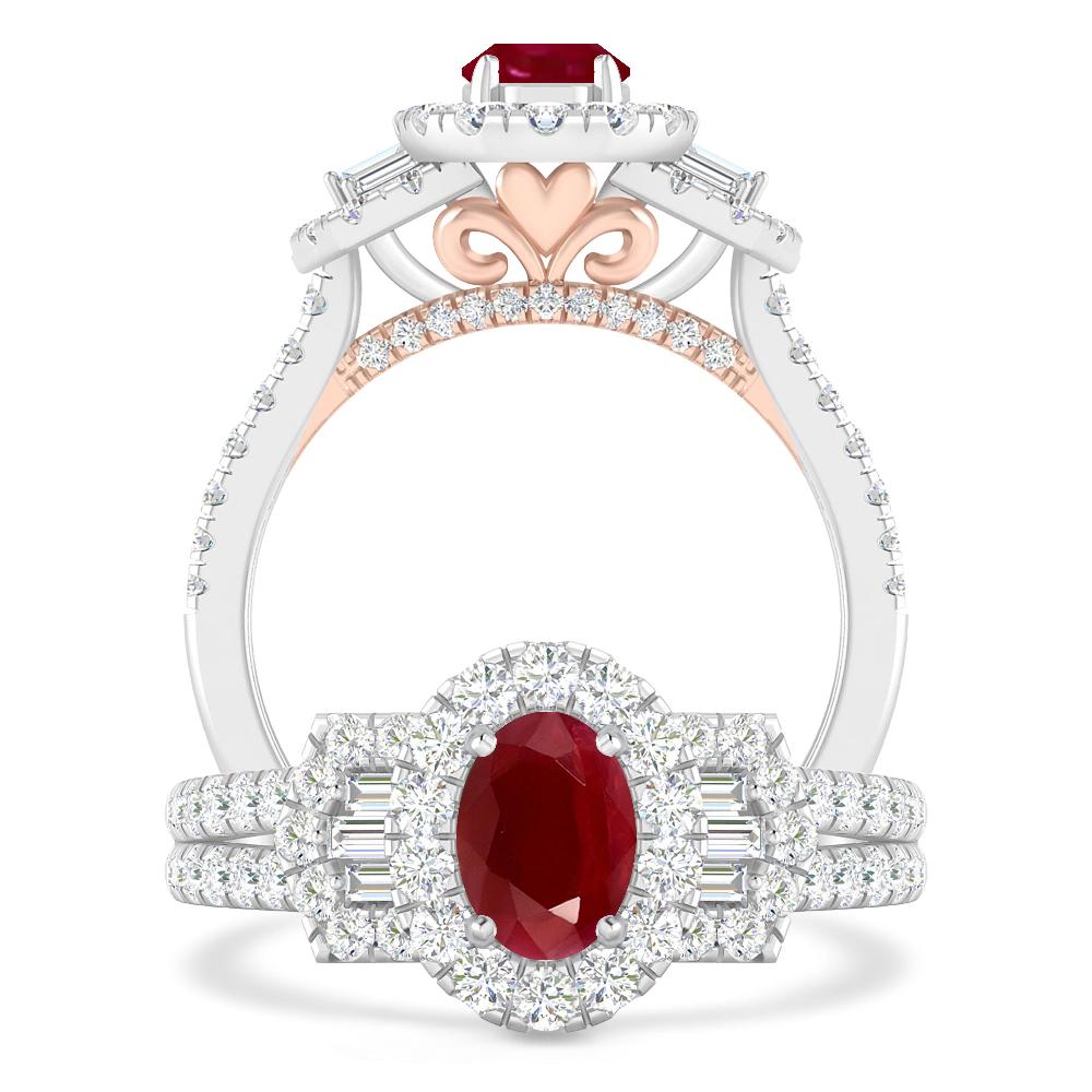 White Gold - Ruby