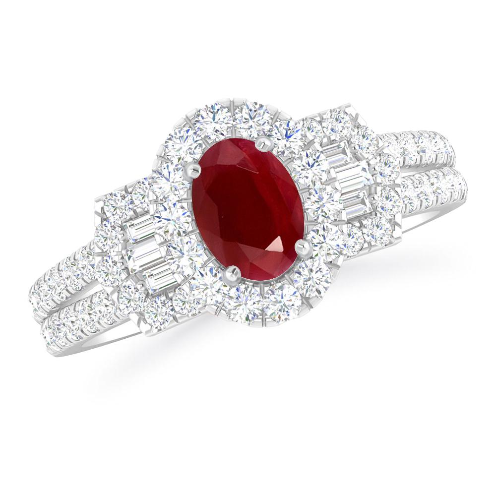 White Gold - Ruby