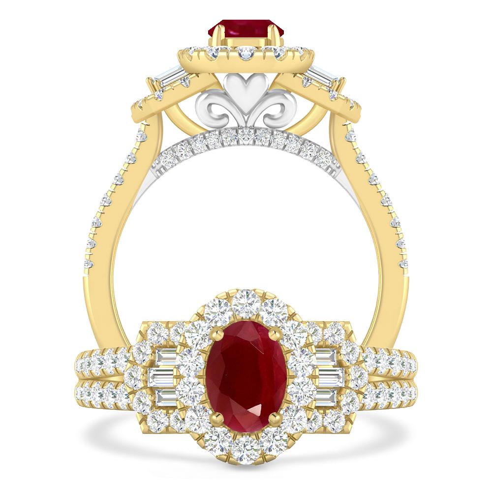 Yellow Gold - Ruby