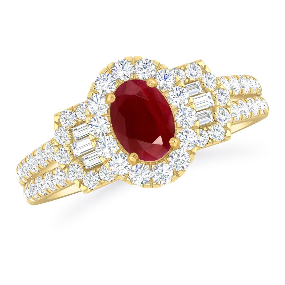 Yellow Gold - Ruby