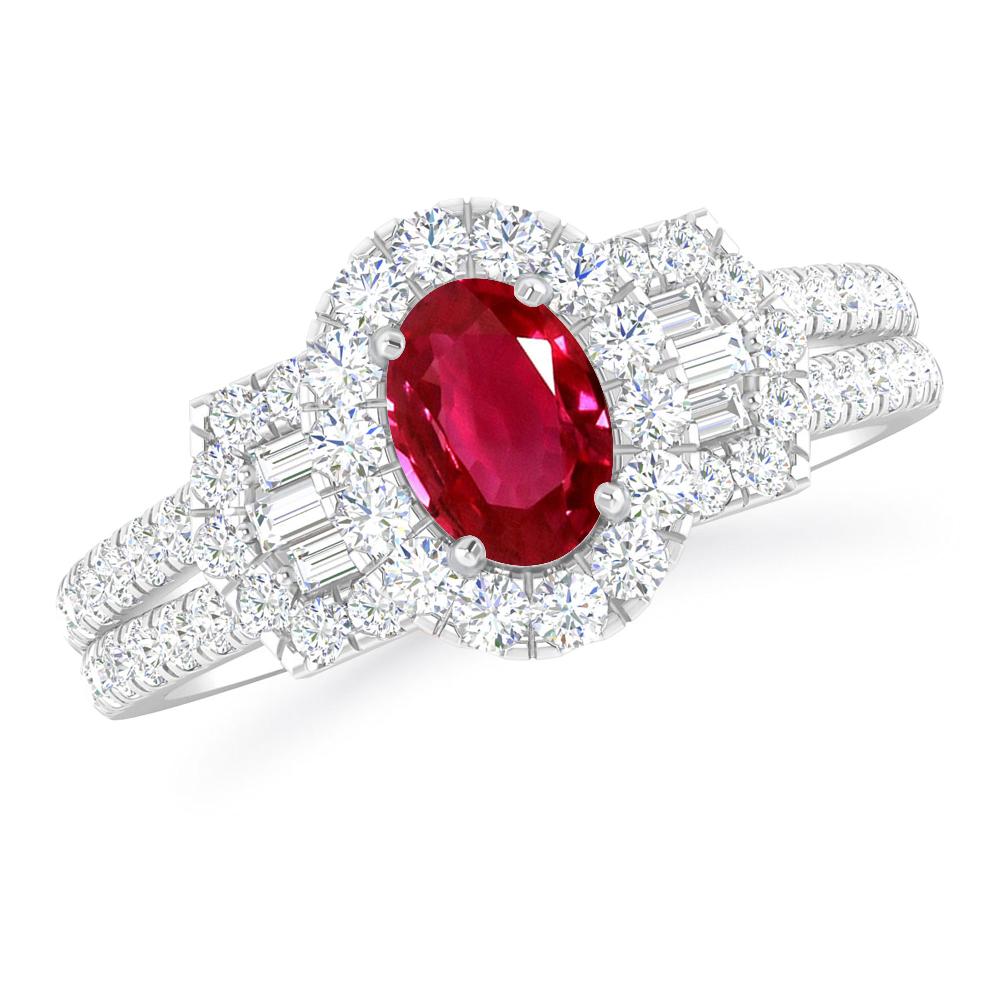 White Gold - Ruby