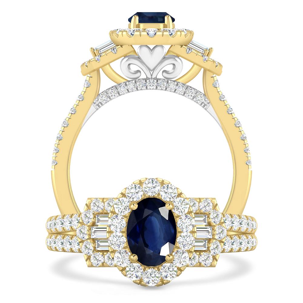 Yellow Gold - Sapphire