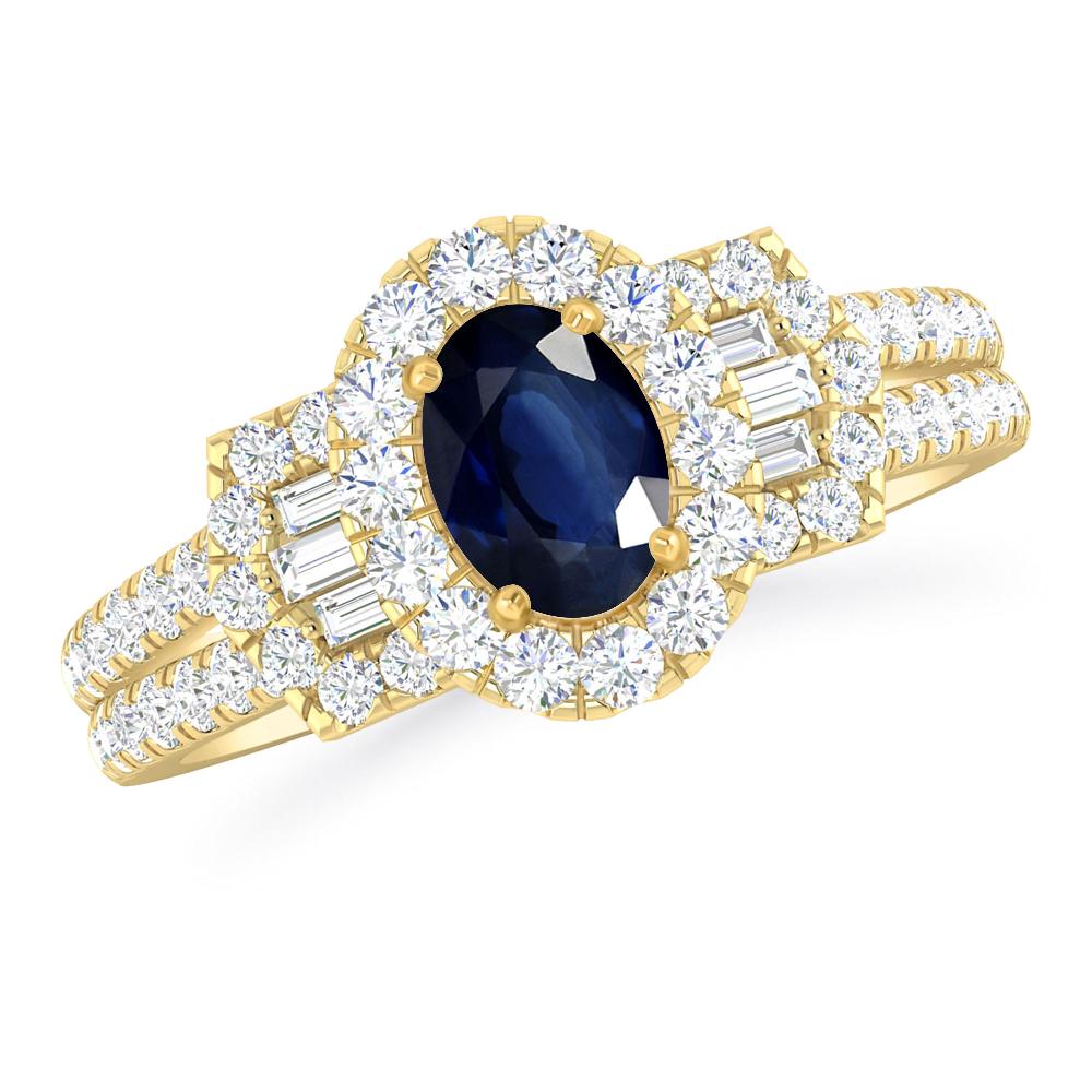 Yellow Gold - Sapphire