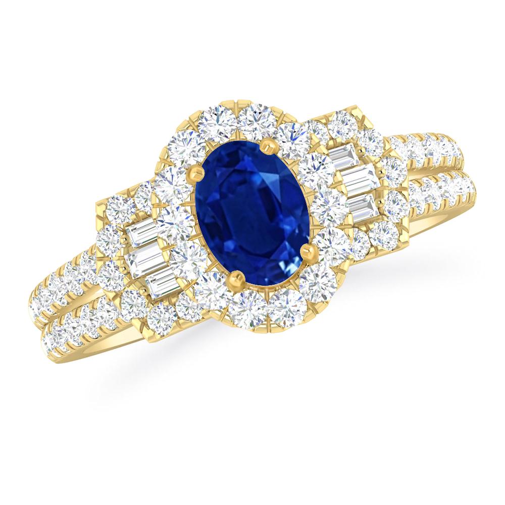 Yellow Gold - Sapphire