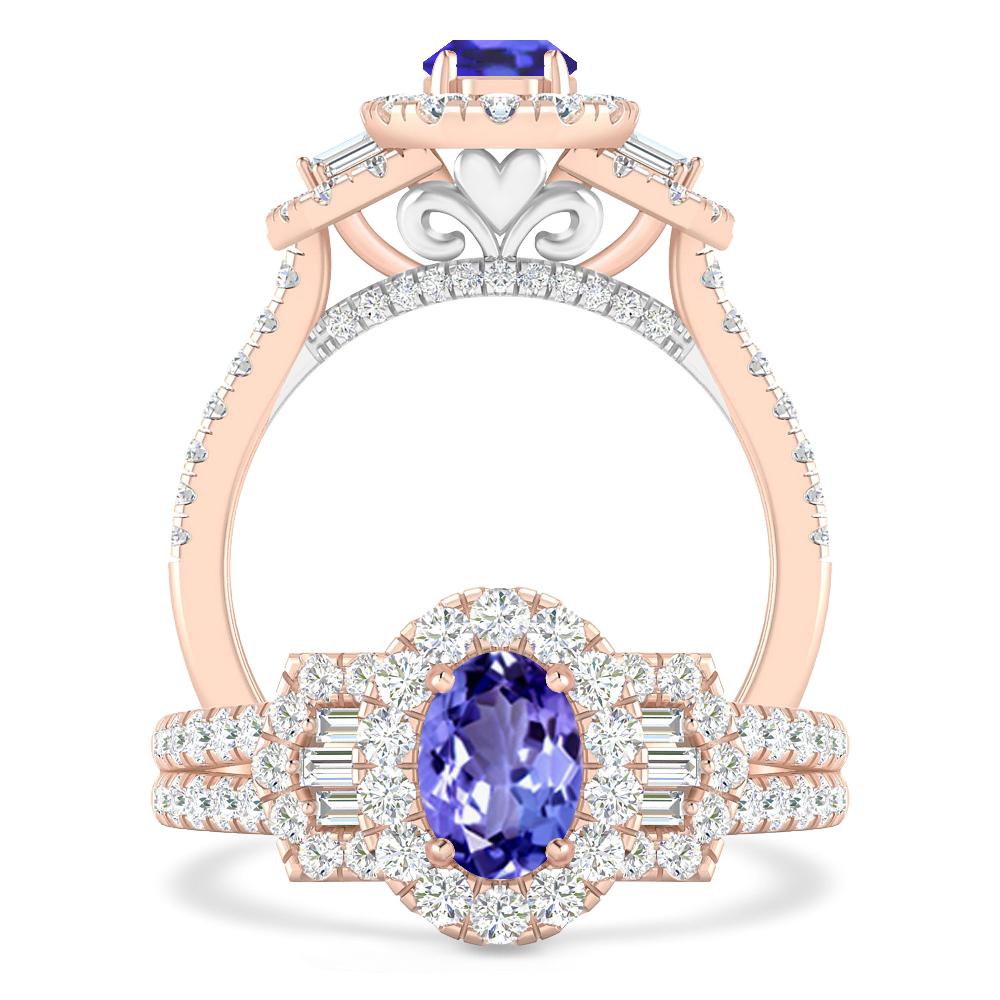 Rose Gold - Tanzanite