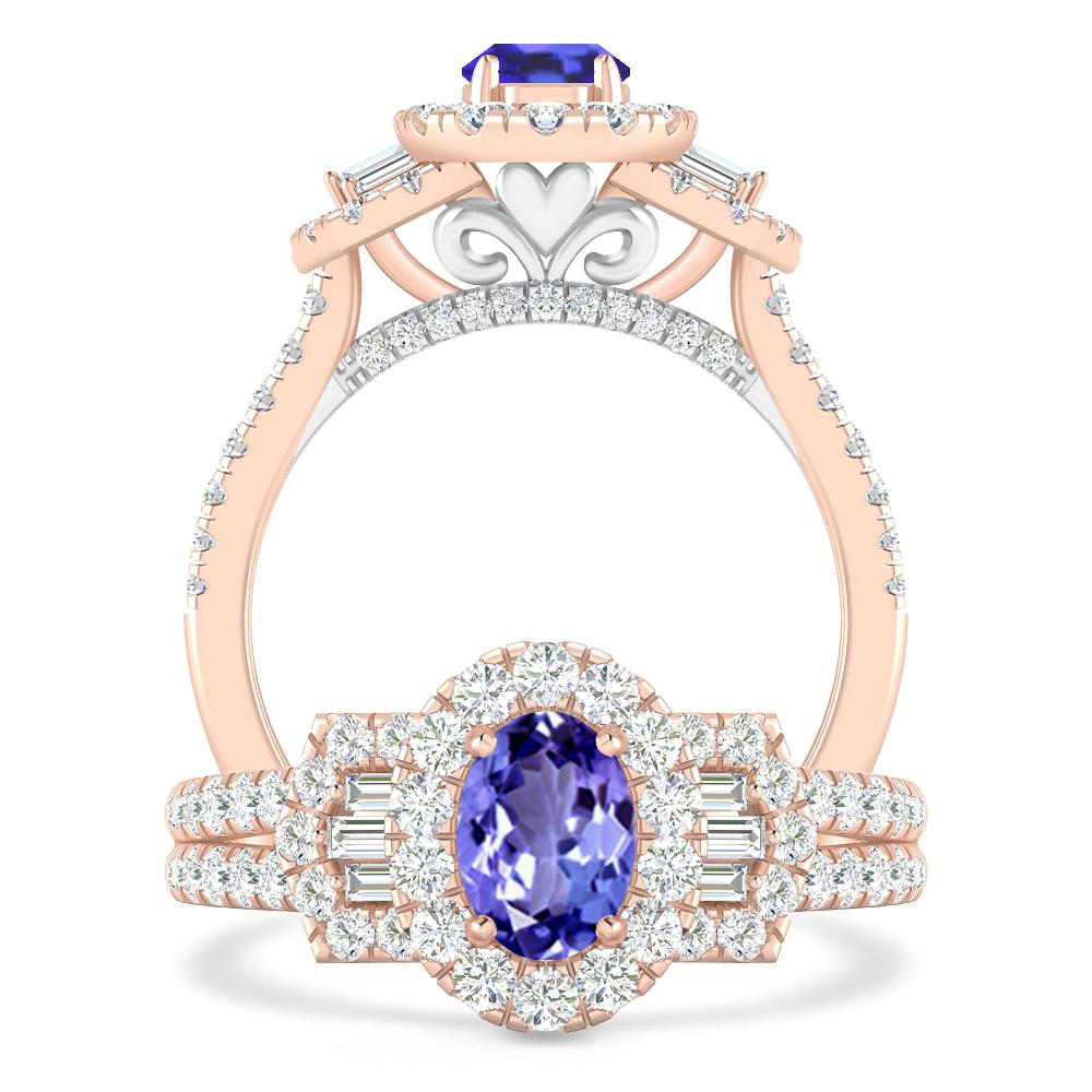 Rose Gold - Tanzanite