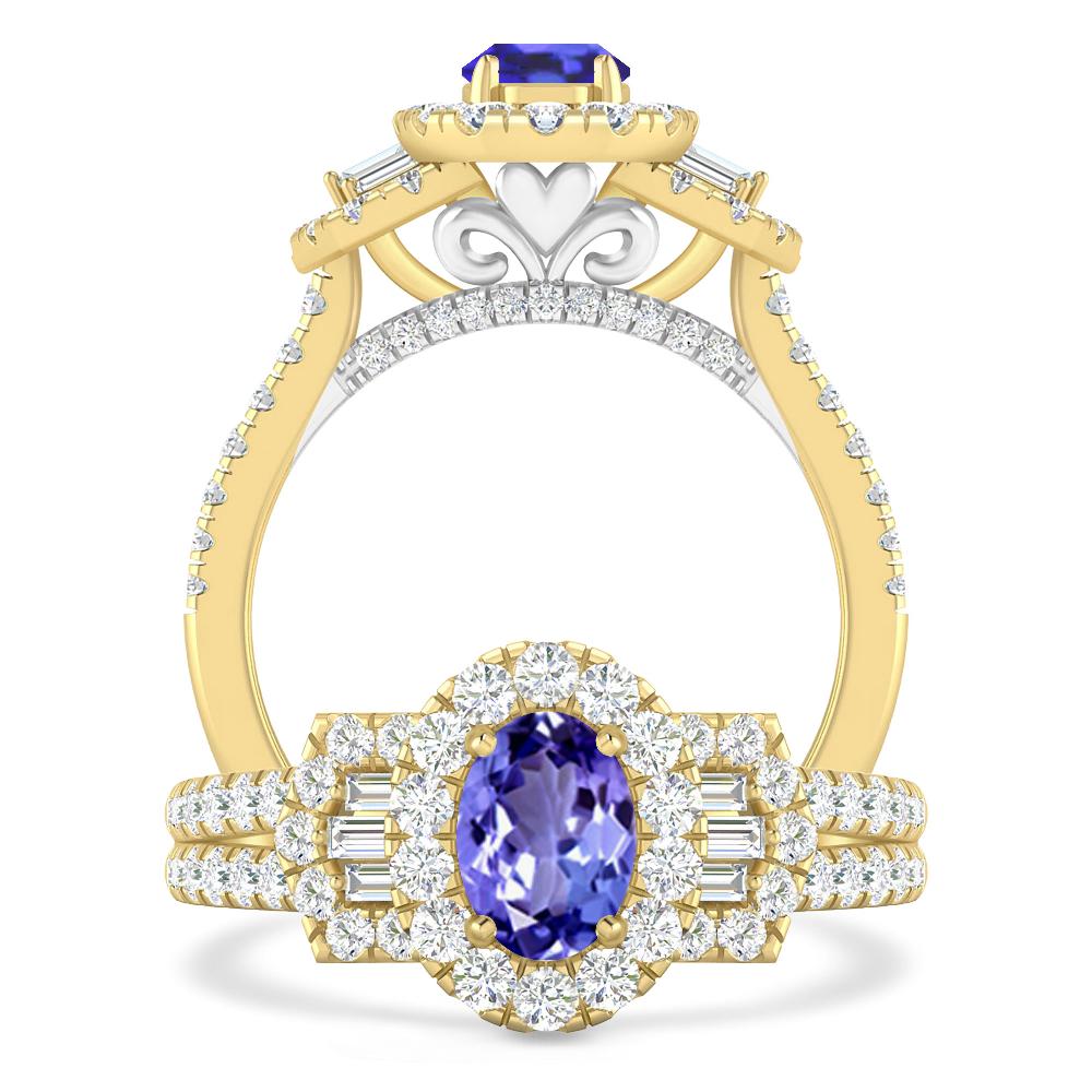 Yellow Gold - Tanzanite