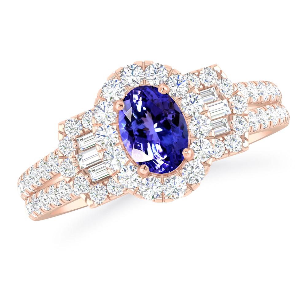 Rose Gold - Tanzanite