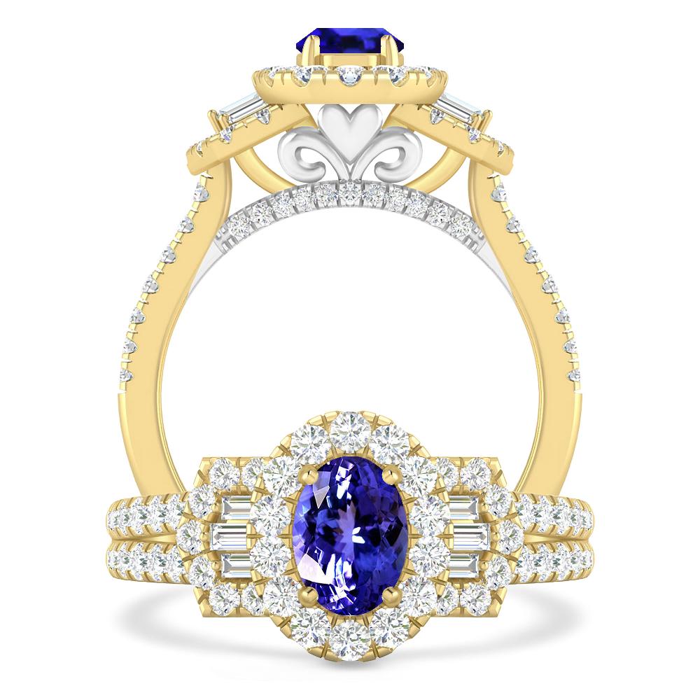 Yellow Gold - Tanzanite