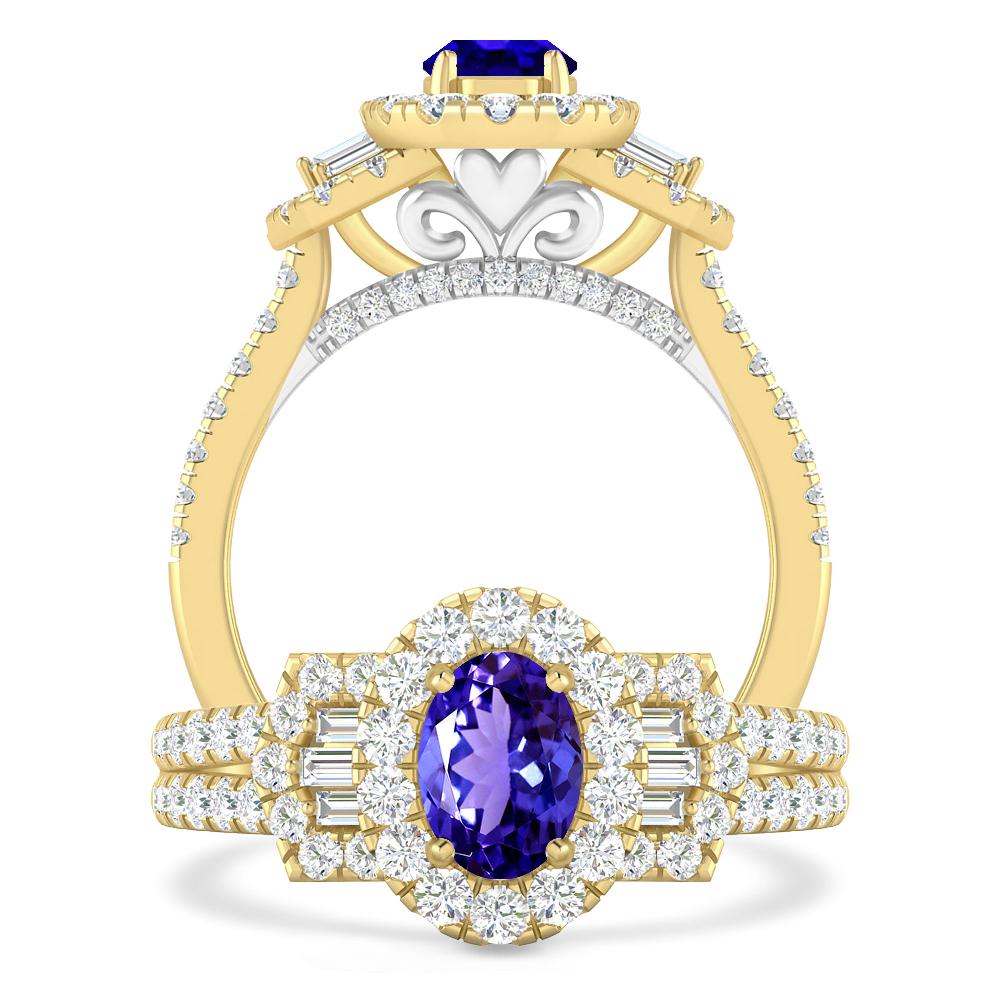 Yellow Gold - Tanzanite