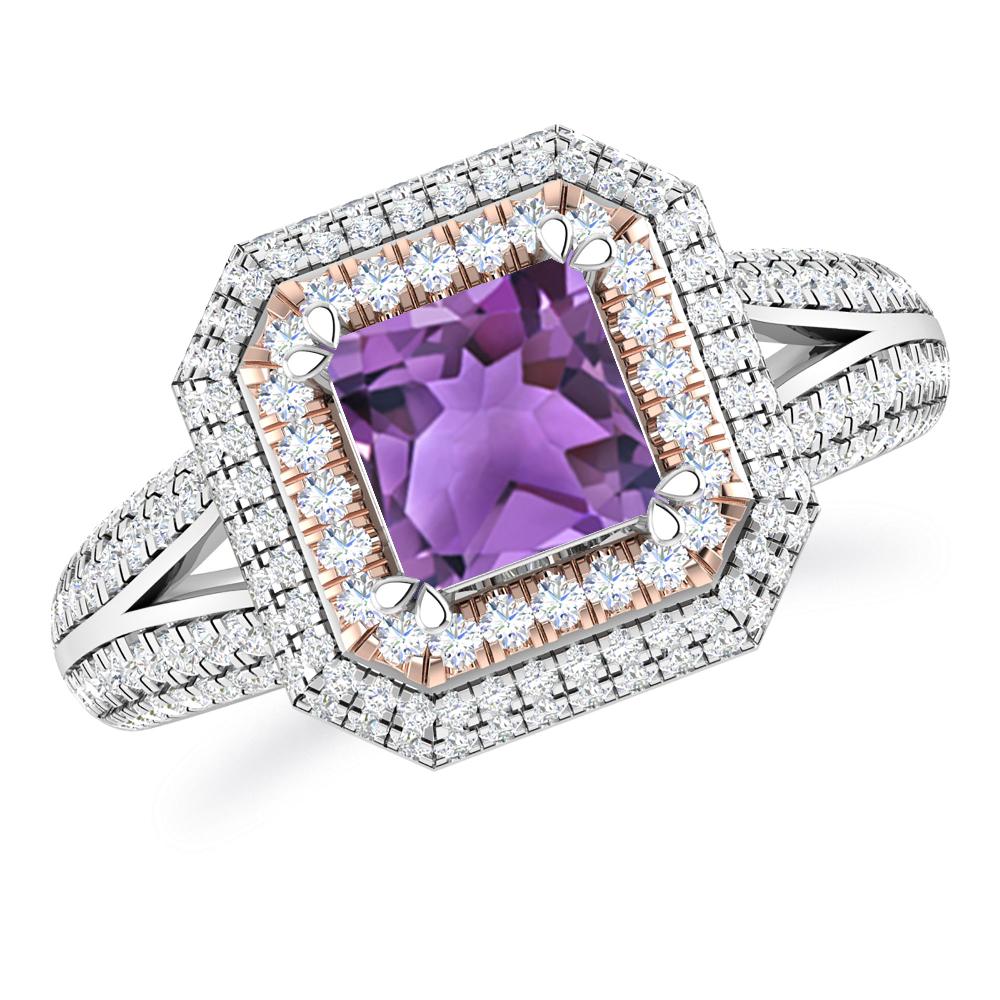 White Gold - Amethyst