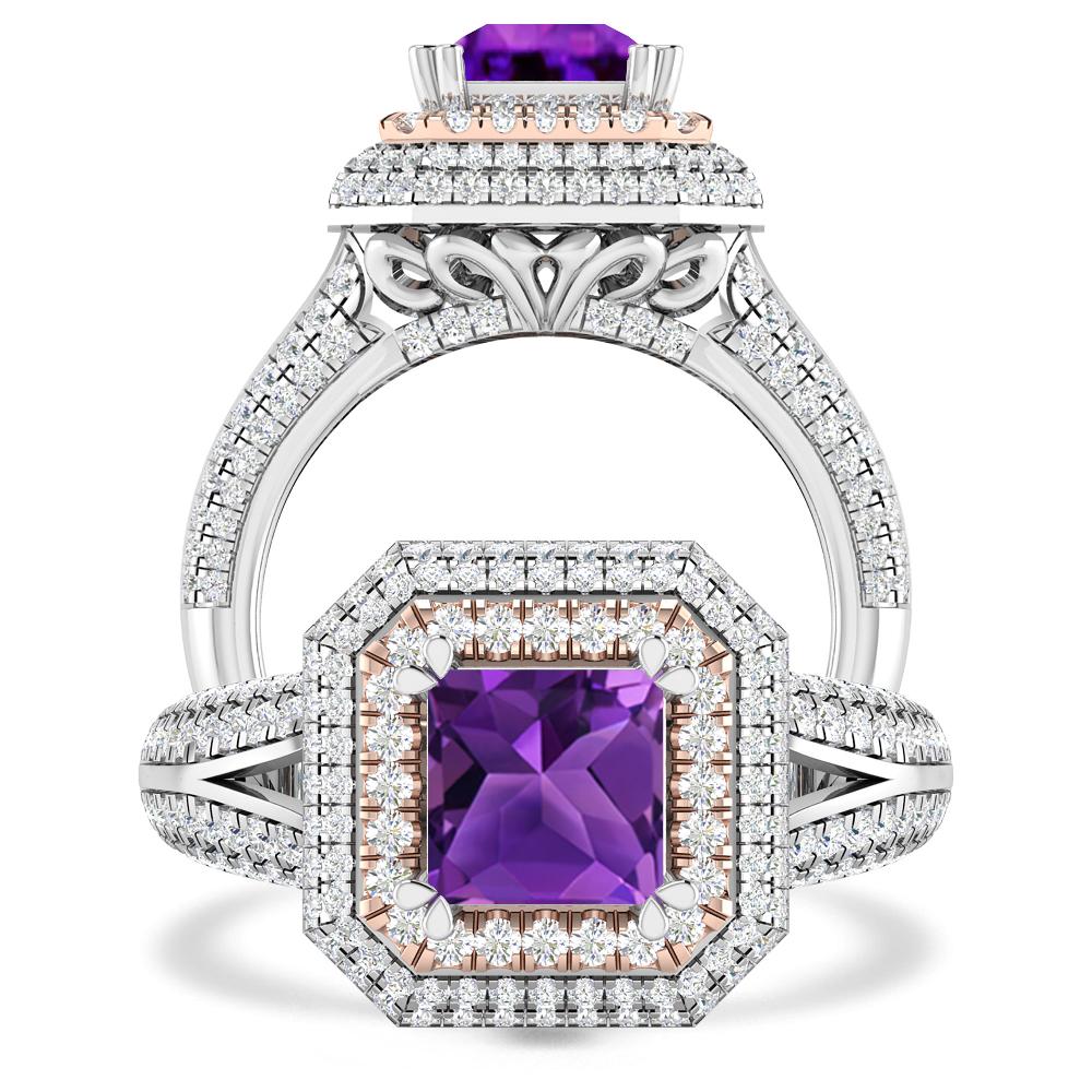 White Gold - Amethyst