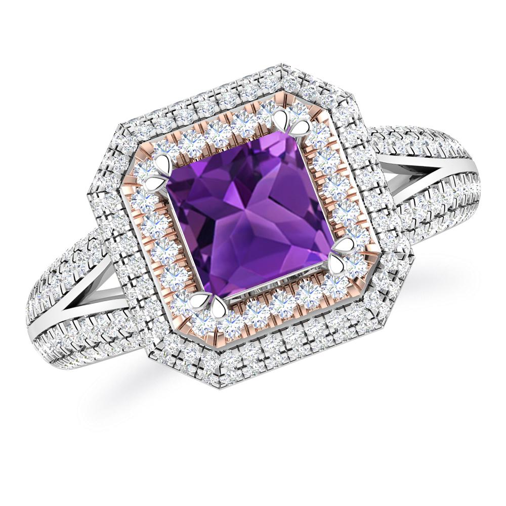 White Gold - Amethyst