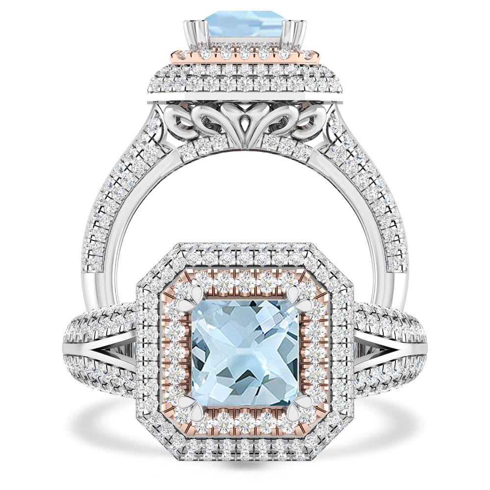 White Gold - Aquamarine