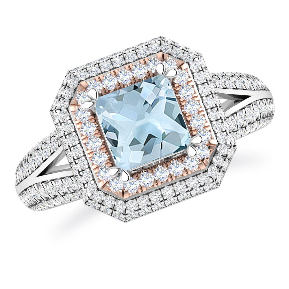 White Gold - Aquamarine