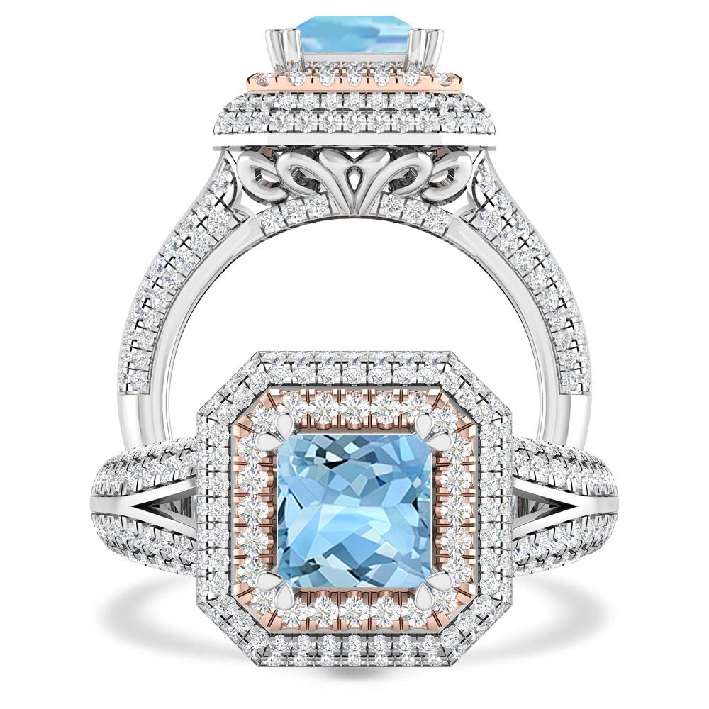 White Gold - Aquamarine