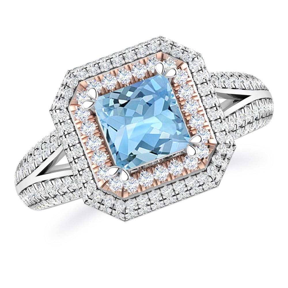 White Gold - Aquamarine