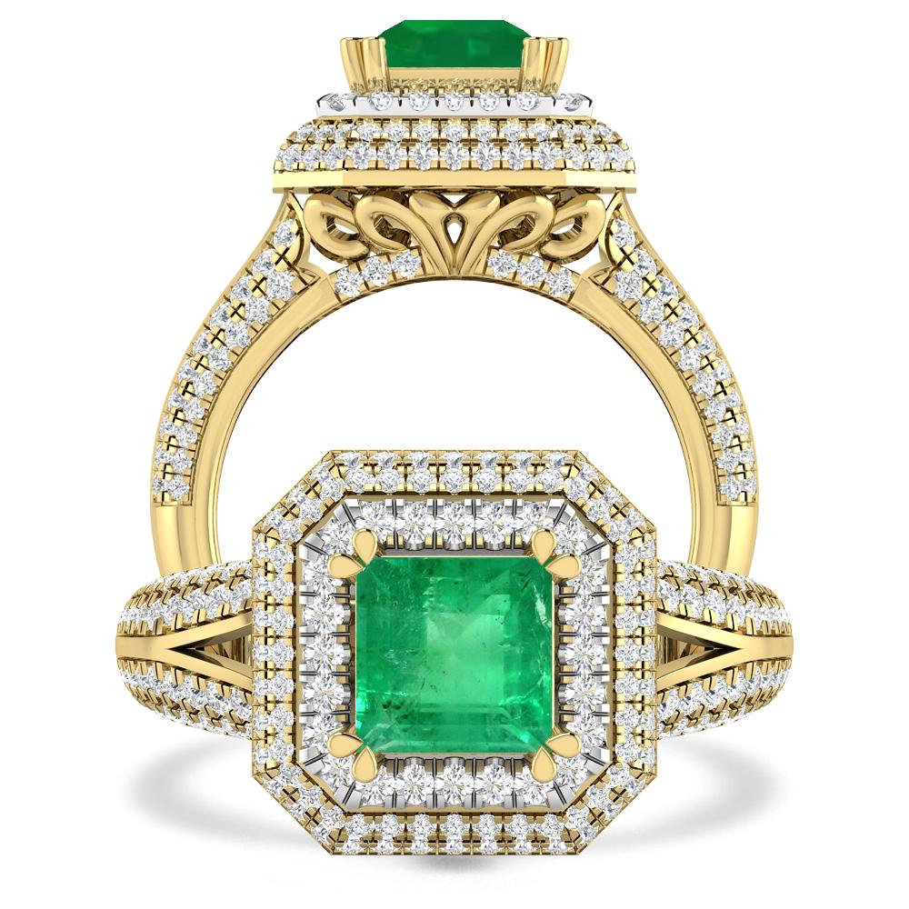 Yellow Gold - Emerald