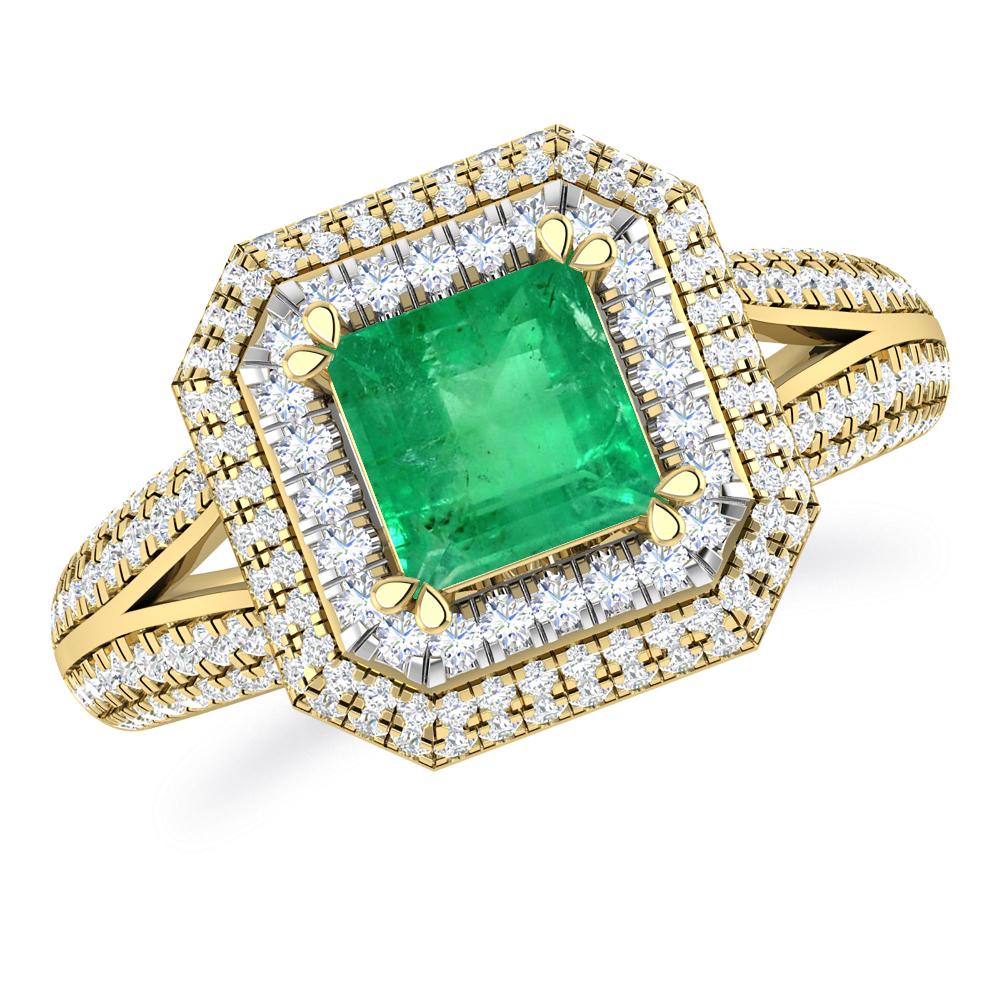 Yellow Gold - Emerald